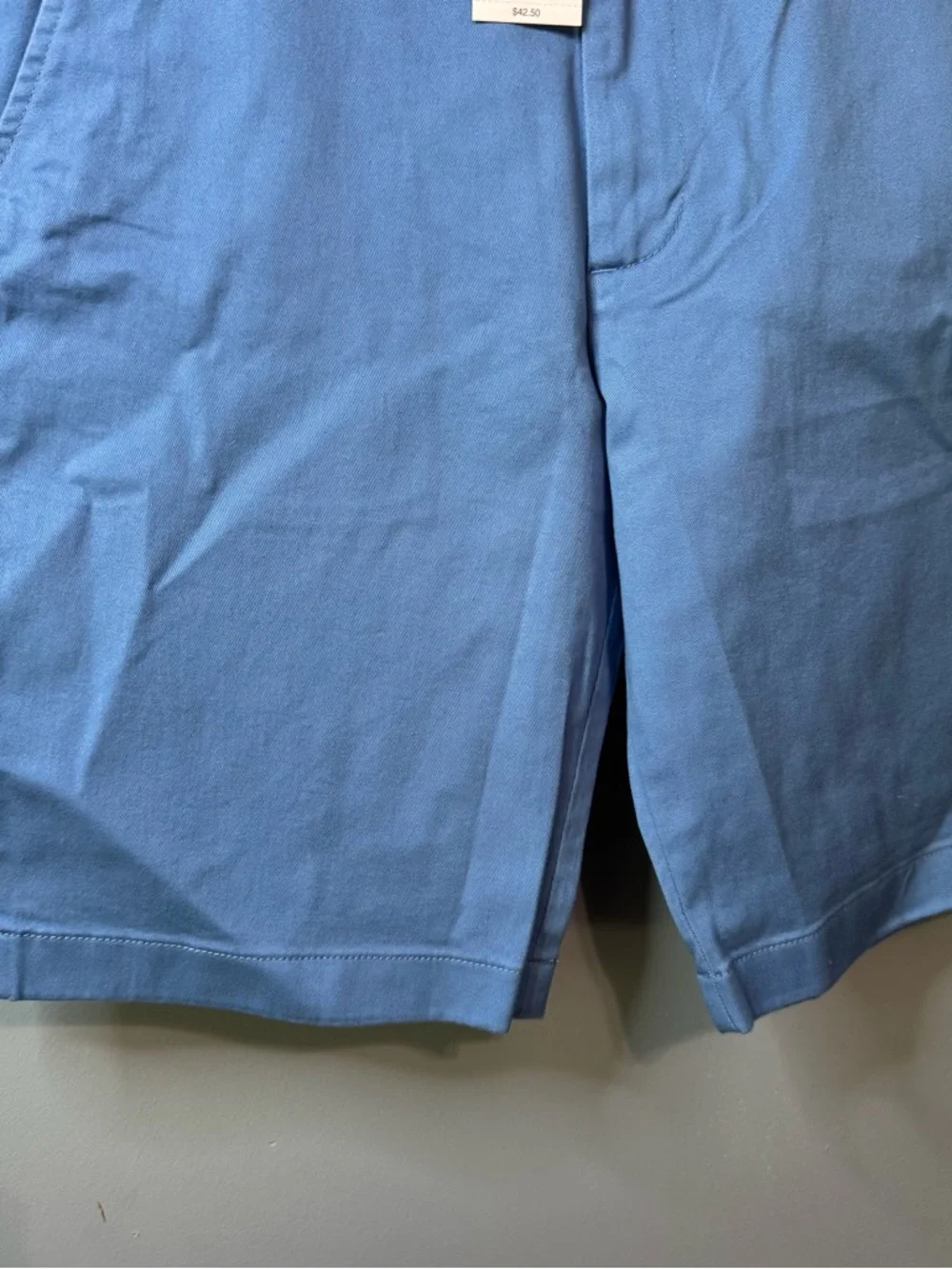 Crewcuts Boys Stretch Chino Shorts Blue Adjustable Waist. NWT. Size 16